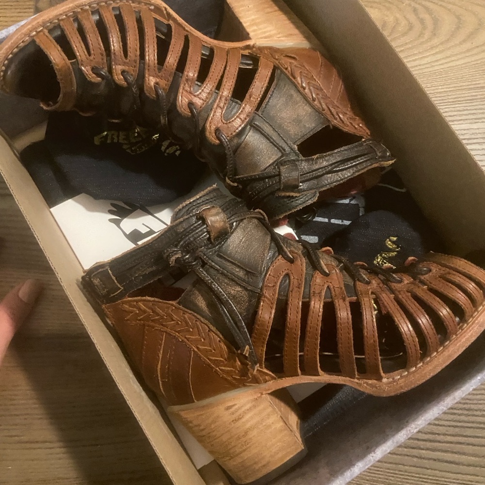 Freebird by Steven OG Wazee Cognac Multi size 6 NEW IN BOX fits size 7-7.5